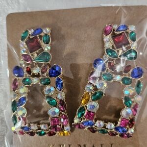 Vibrant Multicolor Gemstone Earrings